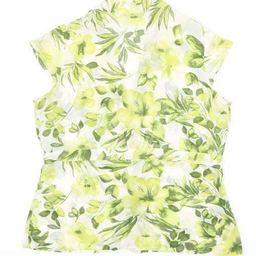 Epilogue Women's Green Floral Blouse Size 14