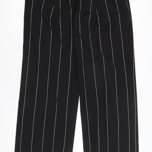 Marks and Spencer Women's Black Striped Trousers