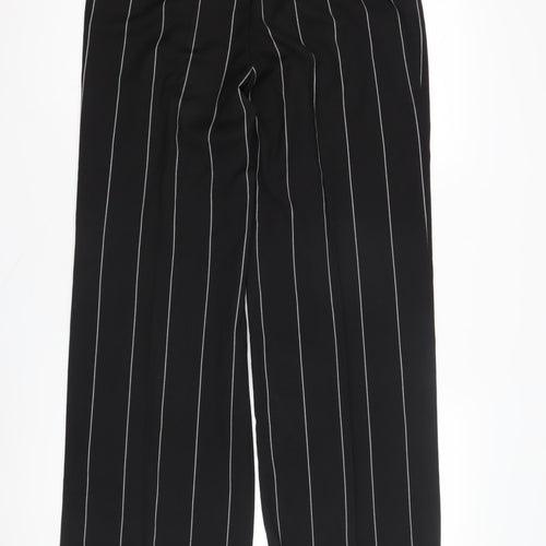 Marks and Spencer Women's Black Striped Trousers