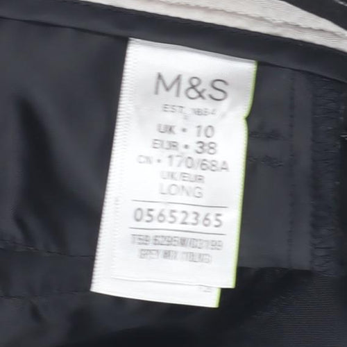 Marks and Spencer Women's Black Striped Trousers