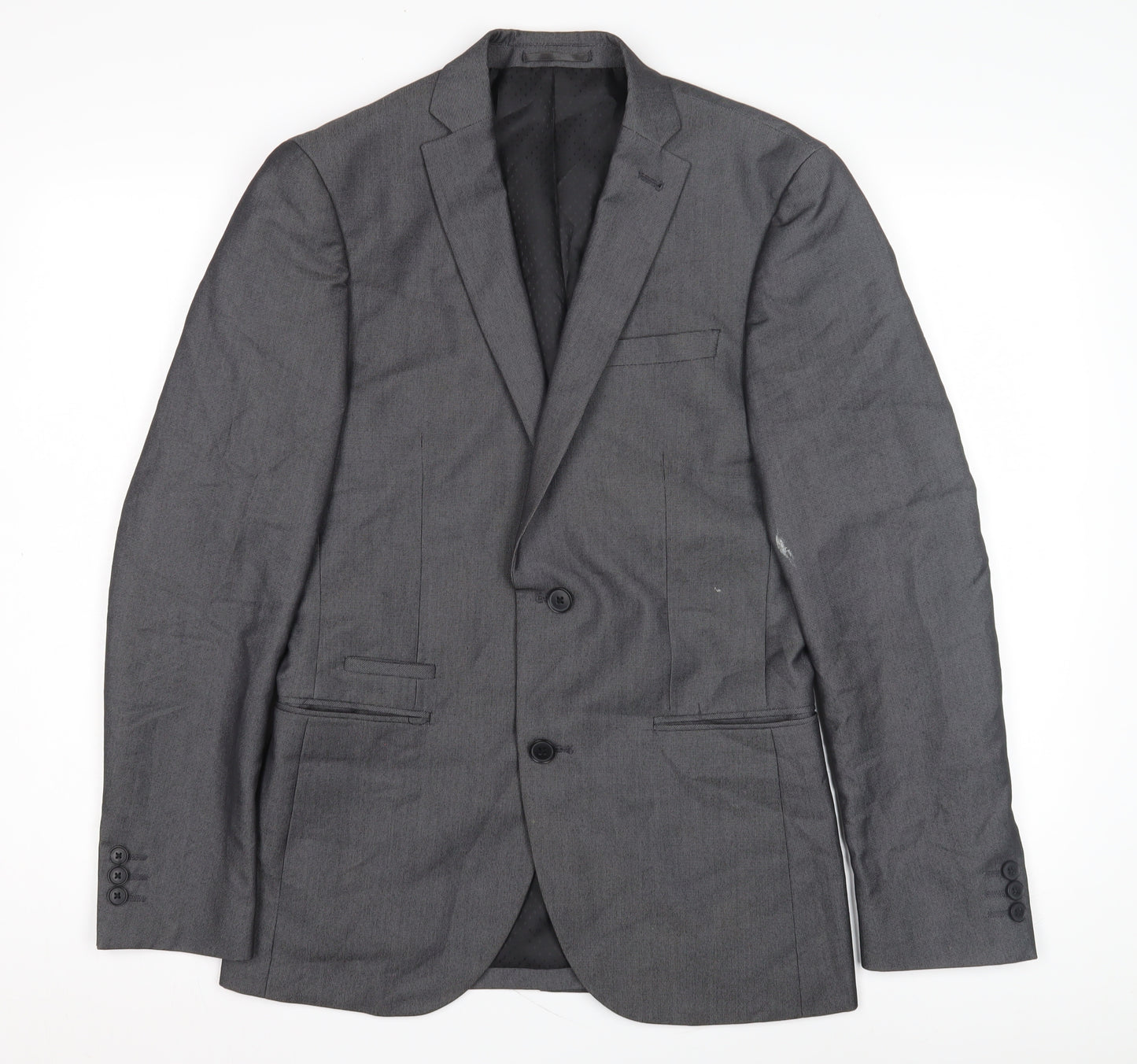 Next Men's Grey Suit Jacket 36R Regular Fit
