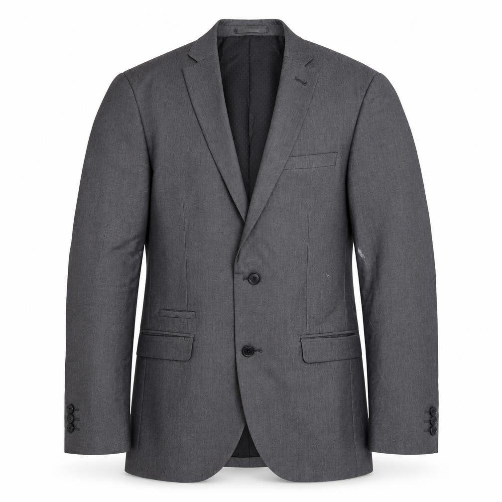 Front view of Next Men's Grey Suit Jacket 36R Regular Fit