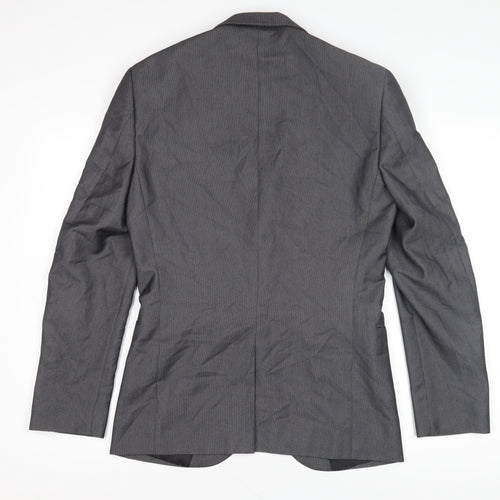 Next Men's Grey Suit Jacket 36R Regular Fit