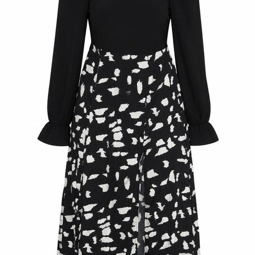 A X Women’s Black Animal Print Dress Size 12