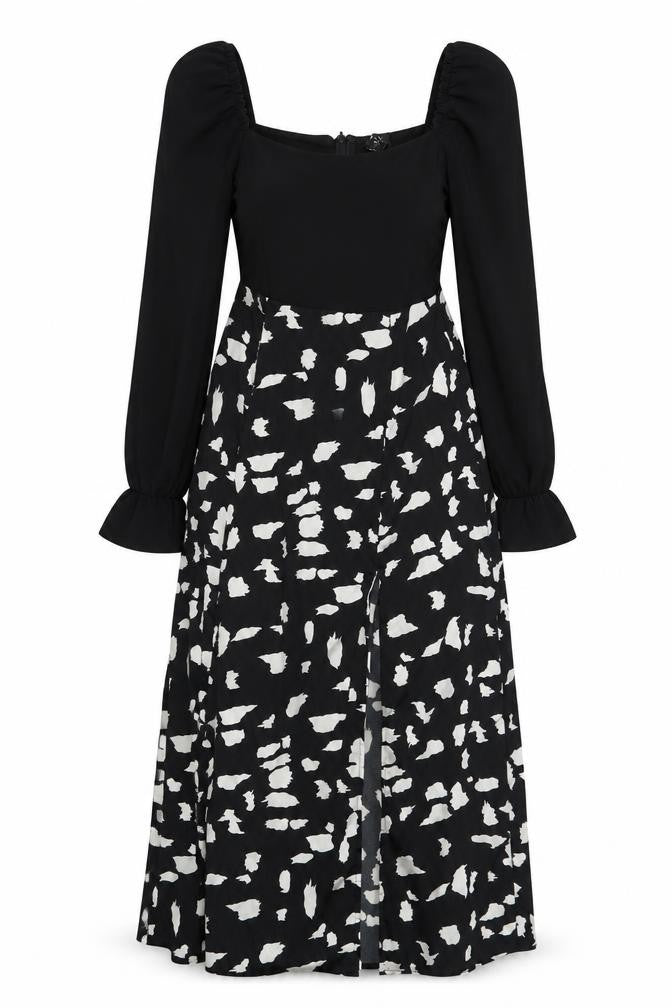 A X Women’s Black Animal Print Dress Size 12