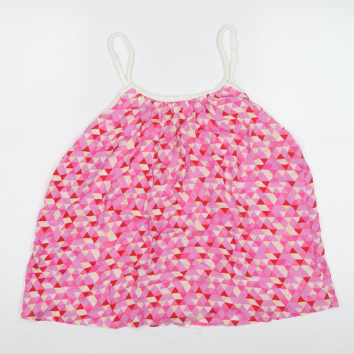 Hush Women's Pink Geometric Sleeveless Top Size 12