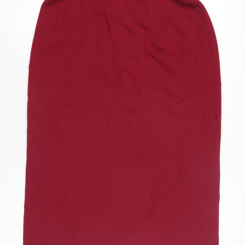 Louis Féraud Women's Red Pencil Skirt Size 16