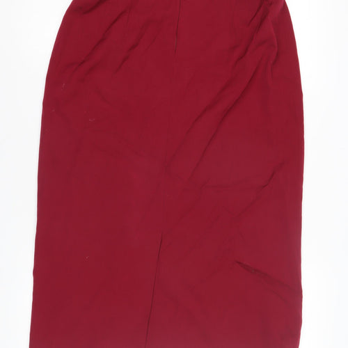 Louis Féraud Women's Red Pencil Skirt Size 16