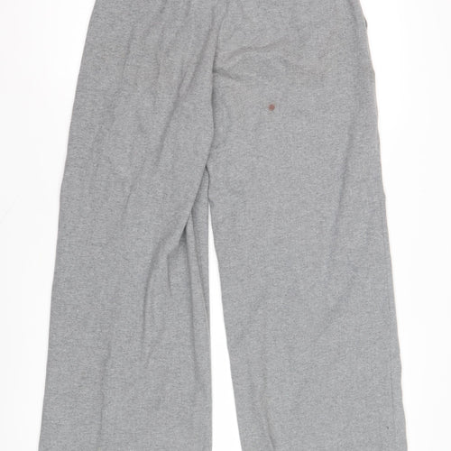 Uniqlo Women's Grey Wide-Leg Trousers S Casual