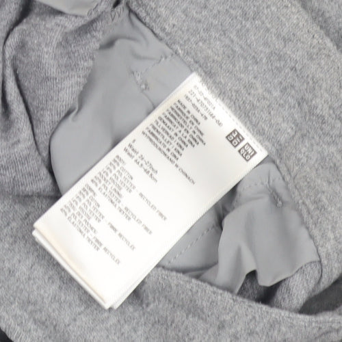 Uniqlo Women's Grey Wide-Leg Trousers S Casual
