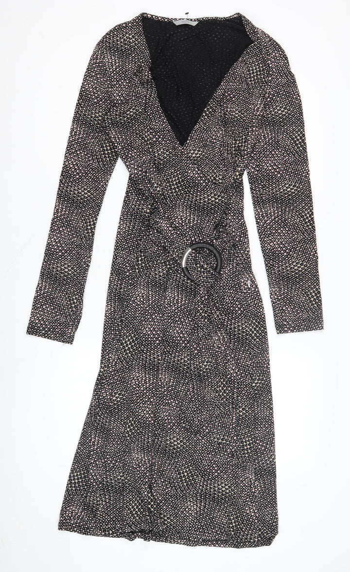 Marks and Spencer Women's Black Wrap Dress Size 10