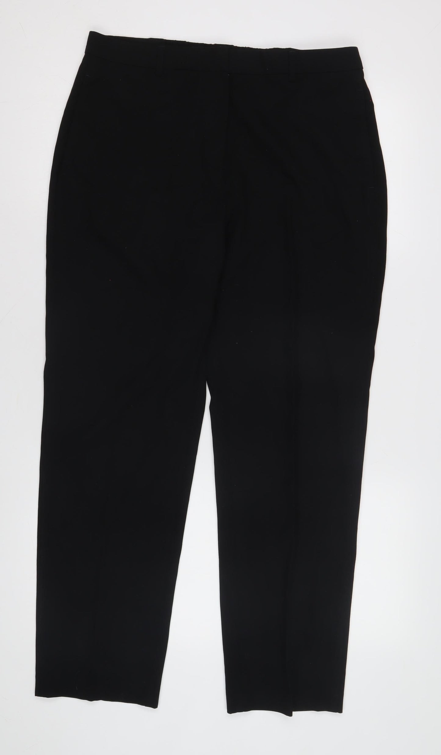 Marks and Spencer Women's Black Straight Trousers Size 14