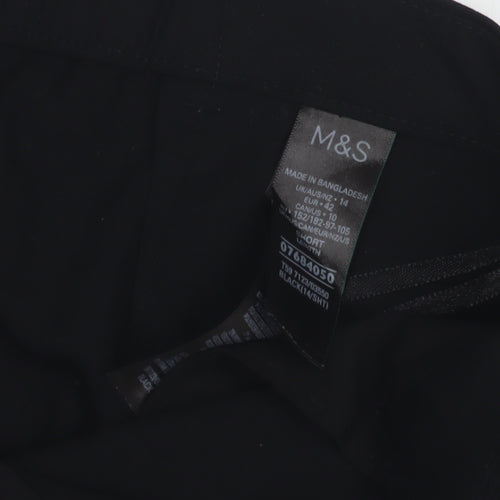 Marks and Spencer Women's Black Straight Trousers Size 14