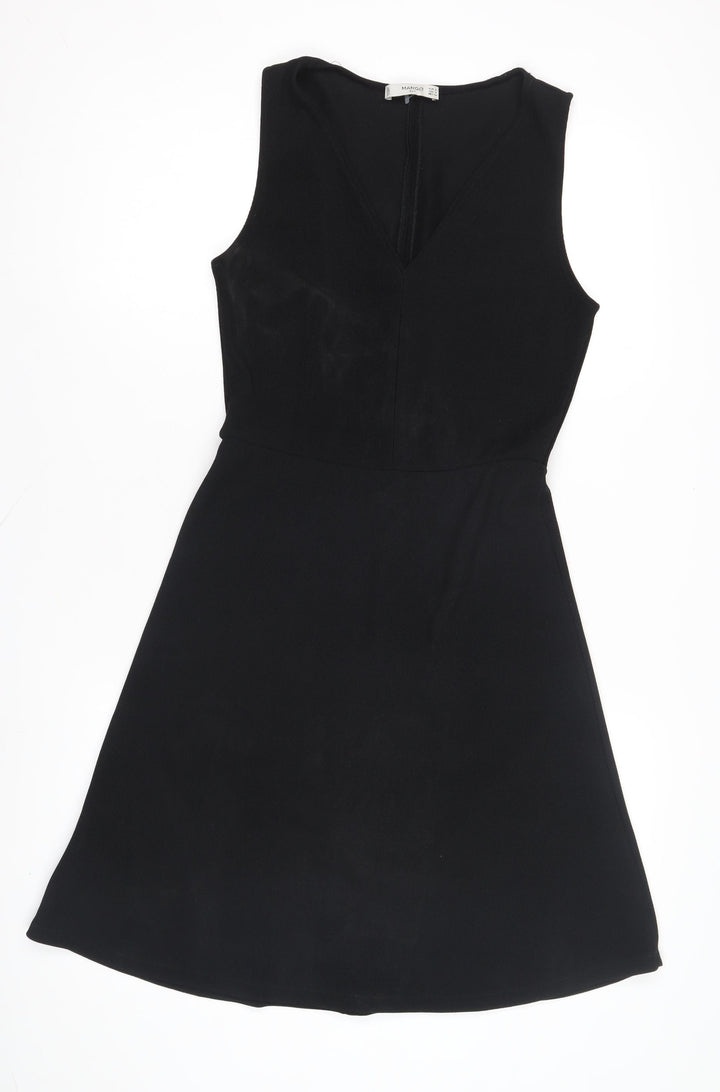 Mango Women's Black A-Line Dress Size 8