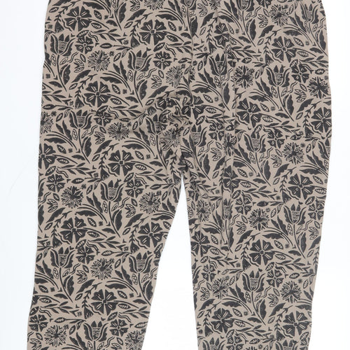 Gudrun Sjödén Women's Beige Floral Trousers XL