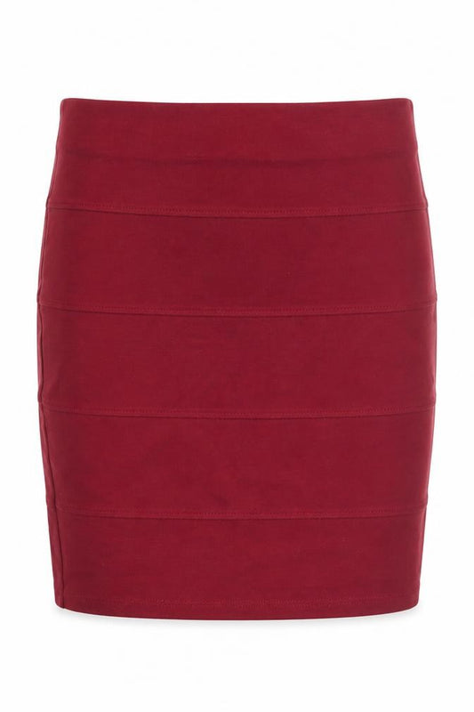 Front view of Marks & Spencer Red Bandage Skirt - UK, size 8