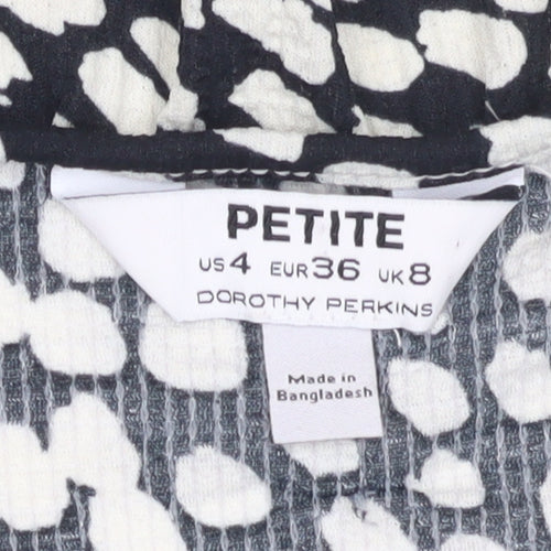 Dorothy Perkins Women's Black Ruffle Blouse Size 8