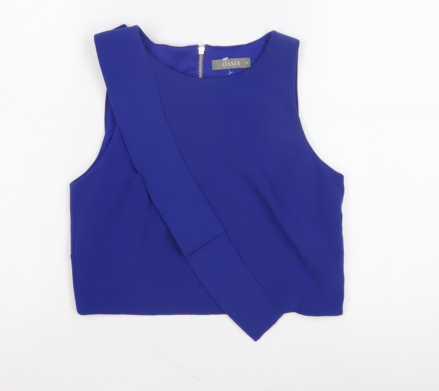 Oasis Women's Blue Sleeveless Blouse UK 10