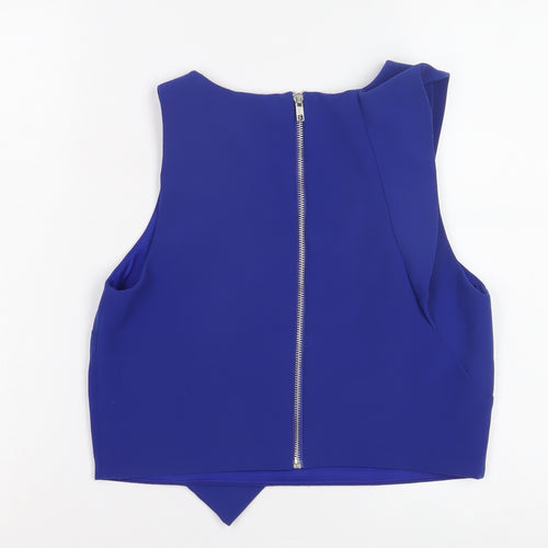 Oasis Women's Blue Sleeveless Blouse UK 10