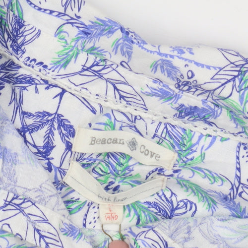 Beacon Cove Women's Multicoloured Floral Blouse, Size L