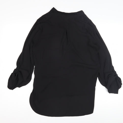 Marks and Spencer Women's Black V-Neck Blouse UK 8