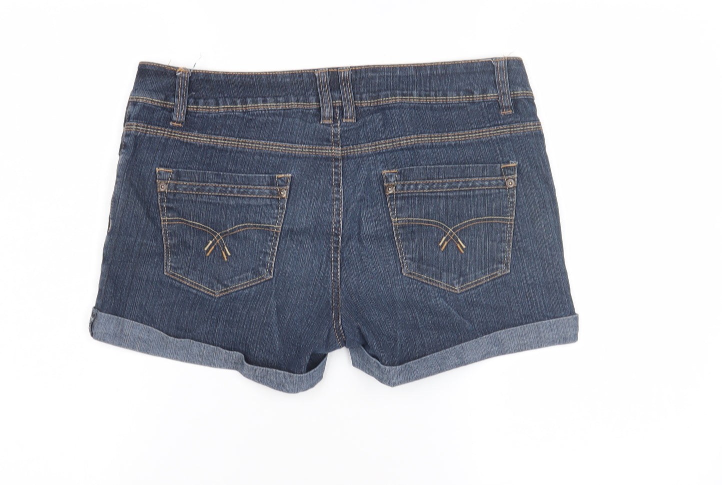Yes Yes Blue Chino Denim Shorts, Size 12, Regular Fit, Spring/Summer