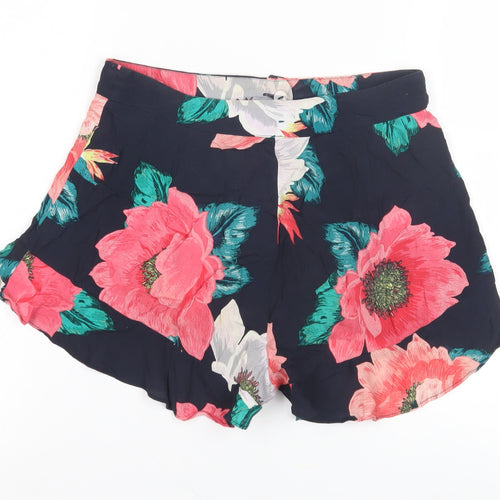 Zara Women's Multicoloured Floral Shorts Size 6