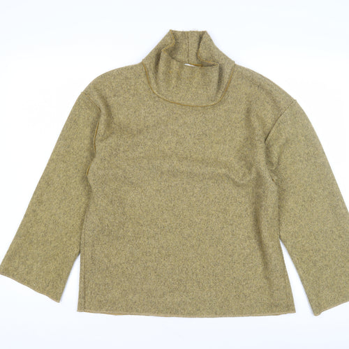 Zara Women's Beige High Neck Knit Pullover Jumper S