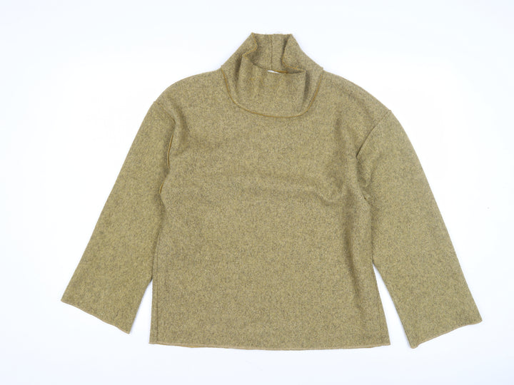 Zara Women's Beige High Neck Knit Pullover Jumper S