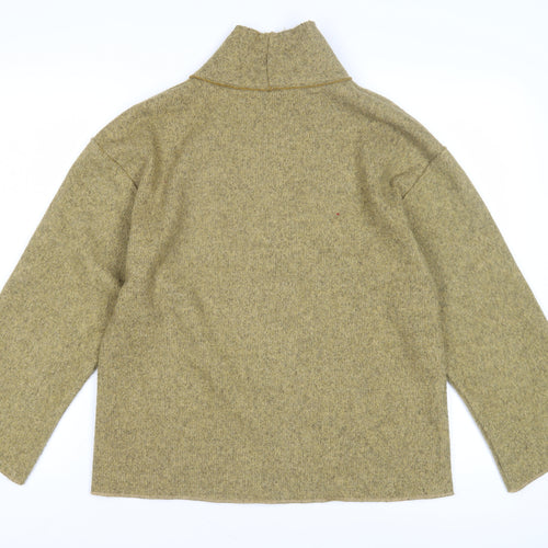 Zara Women's Beige High Neck Knit Pullover Jumper S