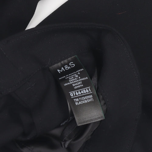 Marks and Spencer Womens Trousers Black Size 8