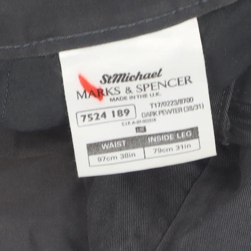 Marks and Spencer Men's Black Trousers 38W 31L