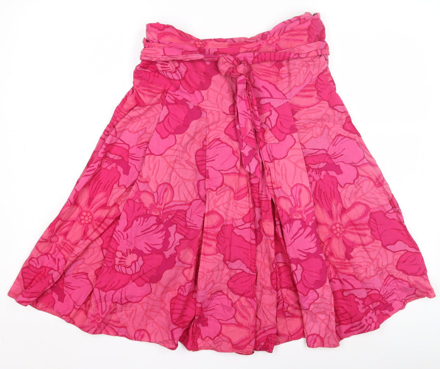 Marks and Spencer Floral Skirt, UK 12, Pink, Women's