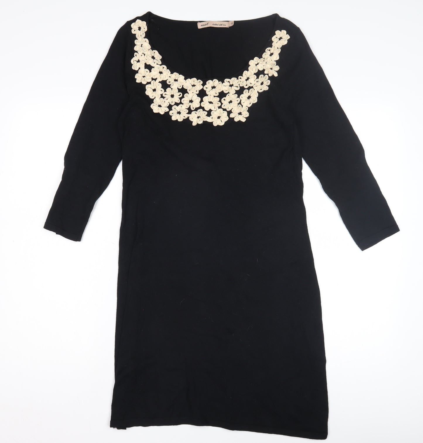 Next Women's Black Shift Dress Size 10