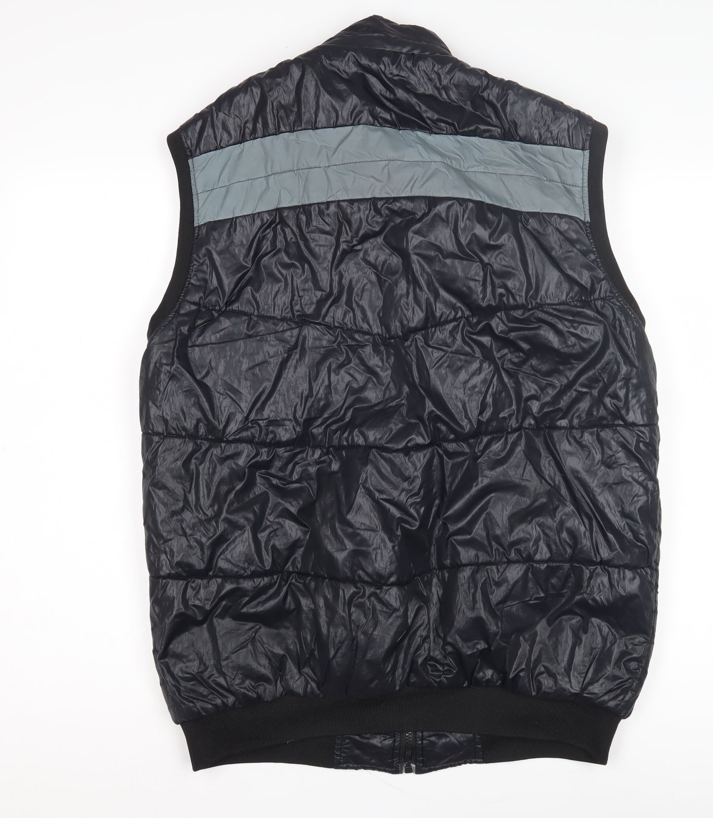 HUGI Men's Black 4XL Puffer Waistcoat Full Zip