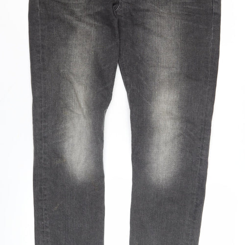 ASOS Men's Grey Straight Jeans Size L