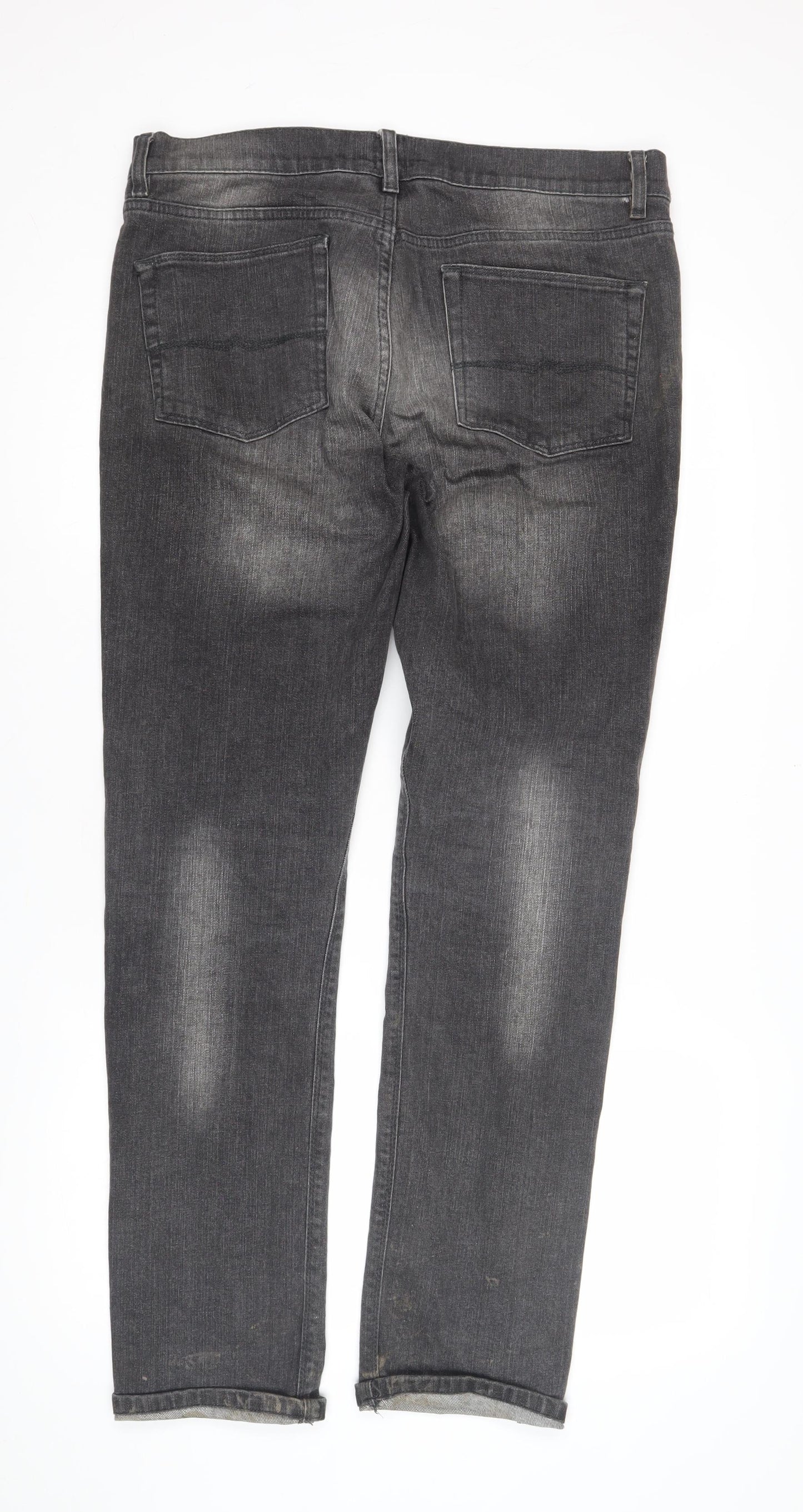 ASOS Men's Grey Straight Jeans Size L