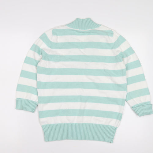 Marks & Spencer Women's Striped V-Neck Jumper, Size 14