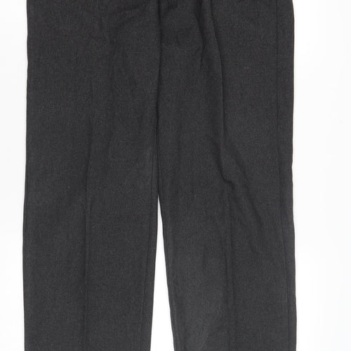 Marks and Spencer Men's Grey Regular Fit Trousers
