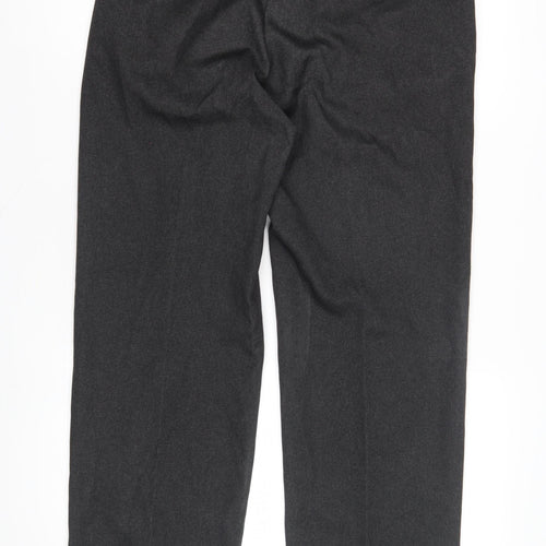 Marks and Spencer Men's Grey Regular Fit Trousers