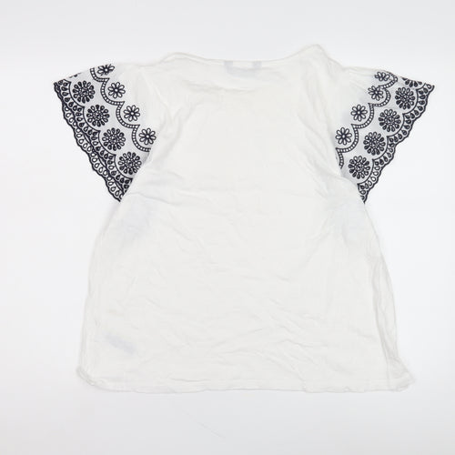 Marks and Spencer Women's White T-Shirt Size 14
