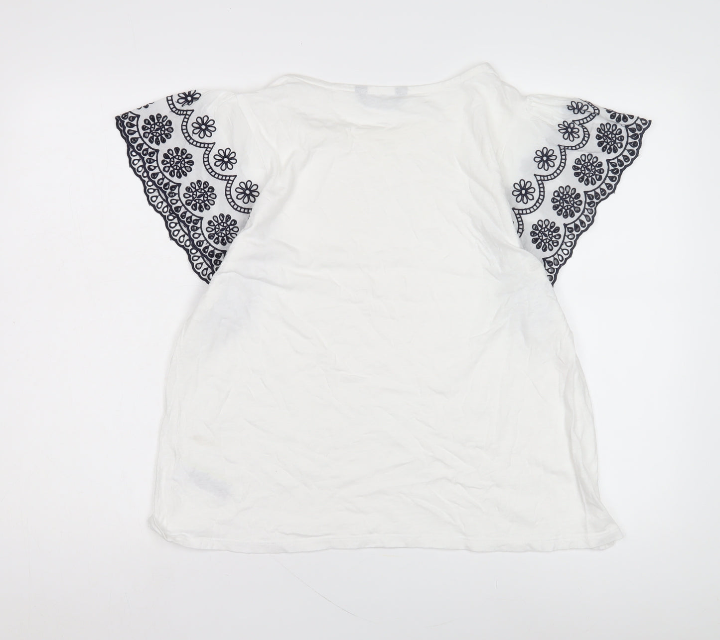 Marks and Spencer Women's White T-Shirt Size 14