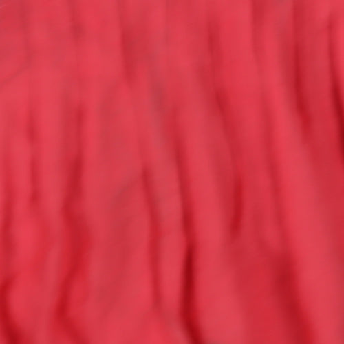 Marks and Spencer Women's Red Pleated Cotton Skirt Size 8