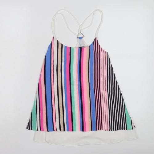 Quiz Women's Multicoloured Striped Tank Top, Size 10