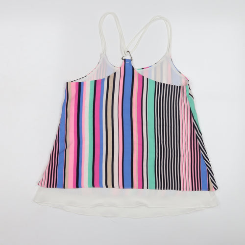 Quiz Women's Multicoloured Striped Tank Top, Size 10