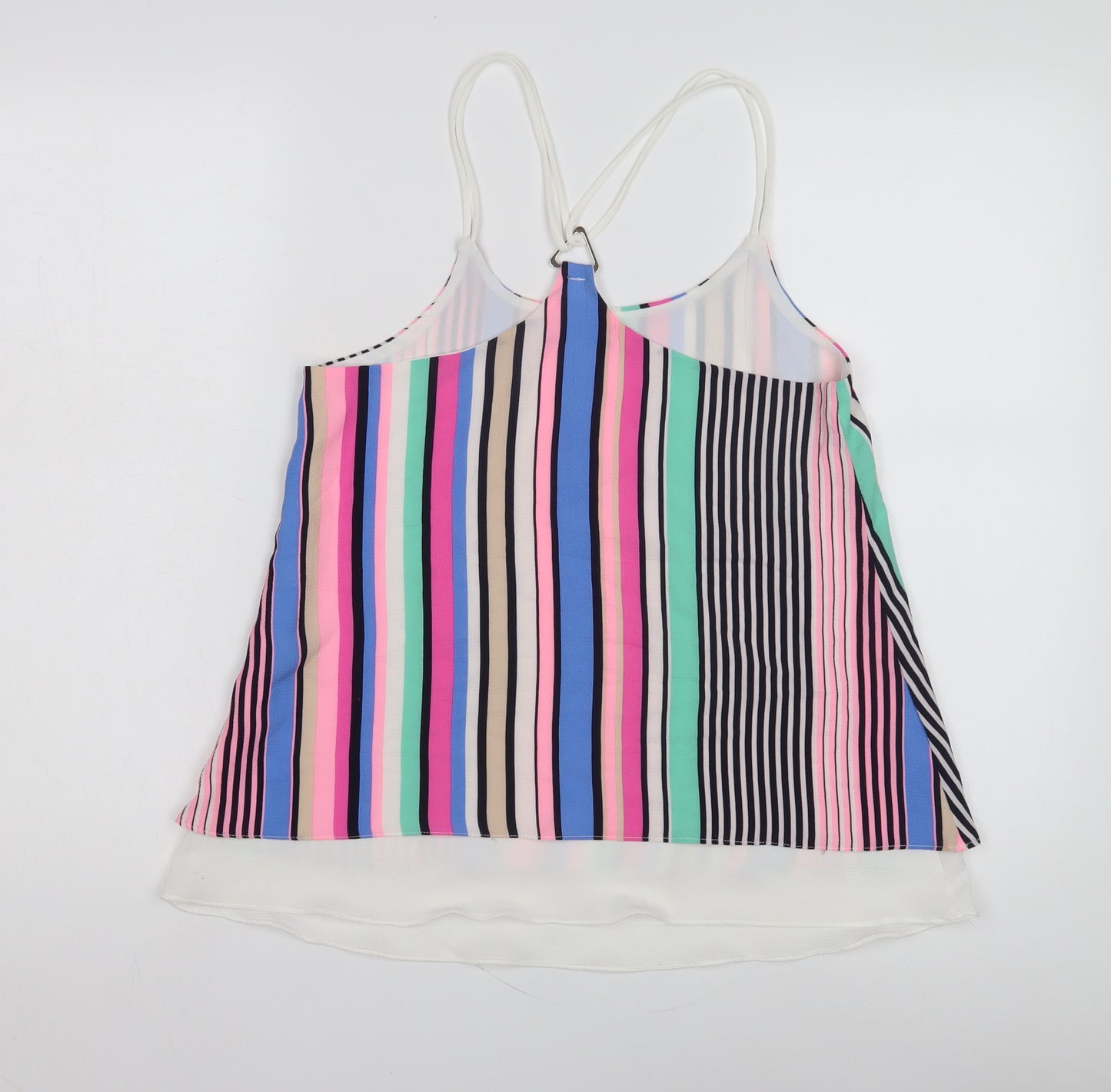 Quiz Women's Multicoloured Striped Tank Top, Size 10