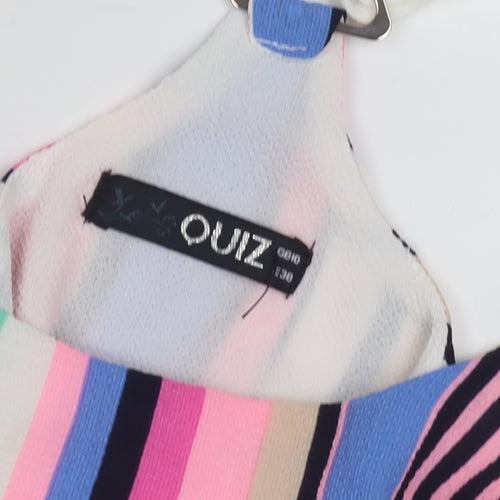 Quiz Women's Multicoloured Striped Tank Top, Size 10