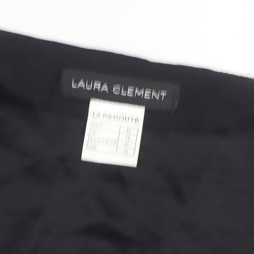 Laura Clement Women's Black Silk Blouse Size 10