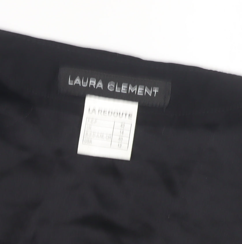 Laura Clement Women's Black Silk Blouse Size 10
