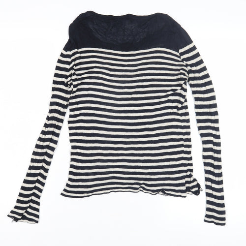 Siberian Women's Black Striped T-Shirt XS